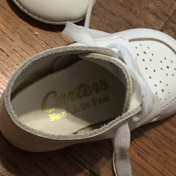 Vintage leather Carter’s baby shoes white - Picture 3 of 8